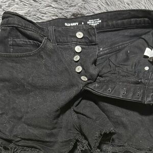 Old Navy Charcoal Button-Fly Shorts